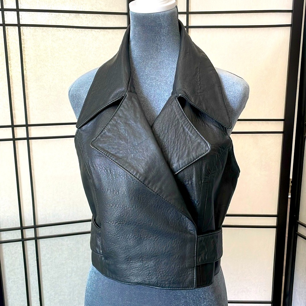 Biker Chic(k) Leather Halter
